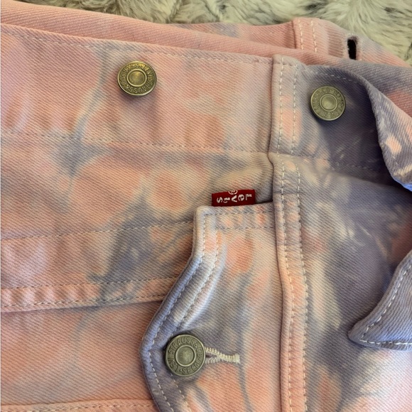 Levi's Pink Tie-Dye Denim Jacket - Picture 9 of 9